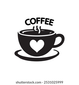 Coffee Logo design vector illustration. Retro Vintage Coffee Logo vector design