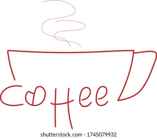 material vectorial de diseño de logotipo de café