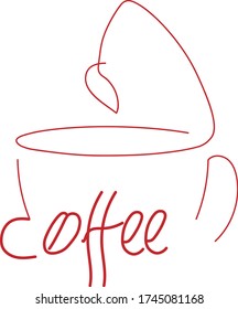 Coffee logo design vector stock