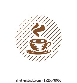 Coffee logo design vector template. Coffee label, Badge, Emblem. Illustration