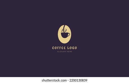 Design-Vektorvorlage für das Coffee-Logo, Minimales Kaffee-Logo