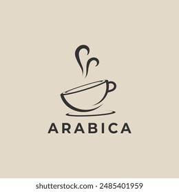 Coffee logo design vector template. Arabica Coffe