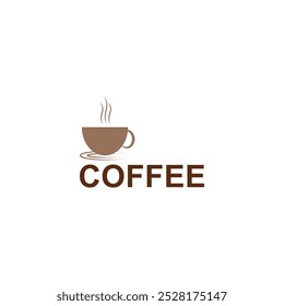 Coffee logo design vector template and coffee cup