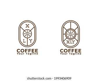 coffee logo design, a very modern and simple logo, suitable for coffee companies, cafes, etc.