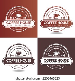 coffee logo design for your company branding or business