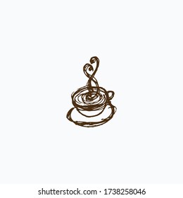 icono del logotipo del café