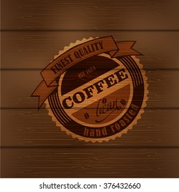 Coffee logo emblem retro design template
