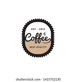 Coffee logo, emblem set design on white background, vector illustration.
