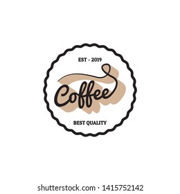 Coffee logo, emblem set design on white background, vector illustration.