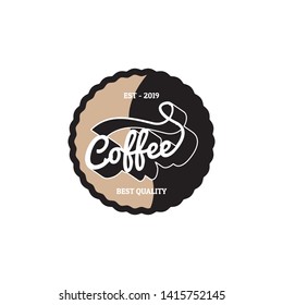 Coffee logo, emblem set design on white background, vector illustration.