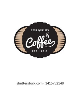Coffee logo, emblem set design on white background, vector illustration.
