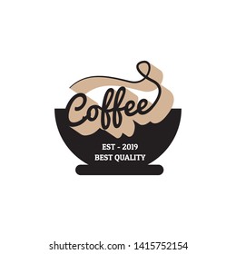 Coffee logo, emblem set design on white background, vector illustration.