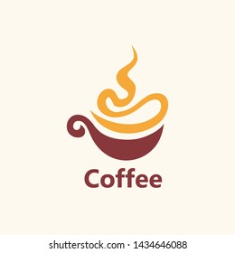 Coffee Logo glass simple elegant cafe