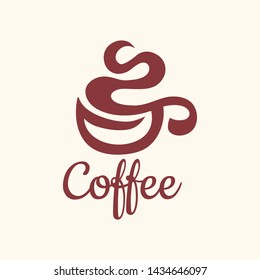 Coffee Logo glass simple elegant cafe