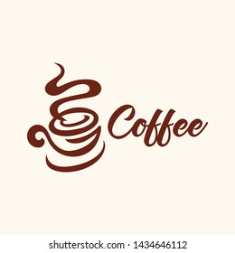 Coffee Logo glass simple elegant cafe