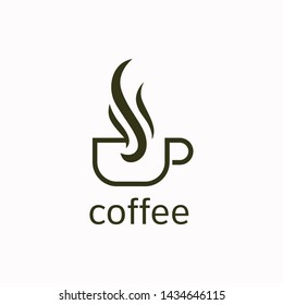 Coffee Logo glass simple elegant cafe