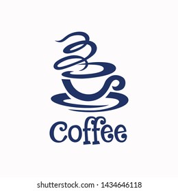 Coffee Logo glass simple elegant cafe