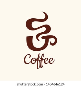 Coffee Logo glass simple elegant cafe