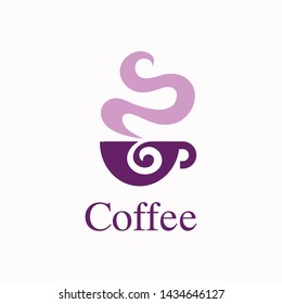 Coffee Logo glass simple elegant cafe
