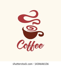 Coffee Logo glass simple elegant cafe