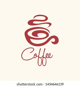 Coffee Logo glass simple elegant cafe