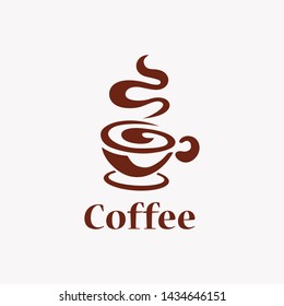 Coffee Logo glass simple elegant cafe