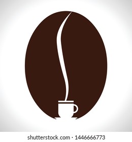 coffee logo with grain and drink