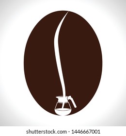 coffee logo with grain and drink