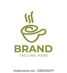 Coffee Logo Handrawn For Coffee Shop bussiness symbol and sign