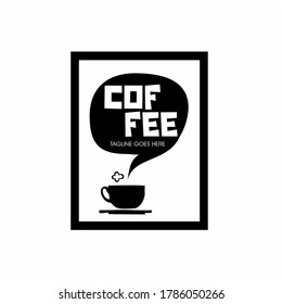 Coffee logo and Hot coffee cup design 