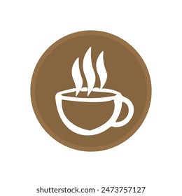 Kaffee-Logo mit Kaffee-Symbol