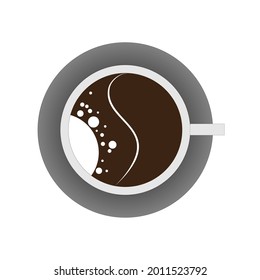 coffee logo or icon in the cup.