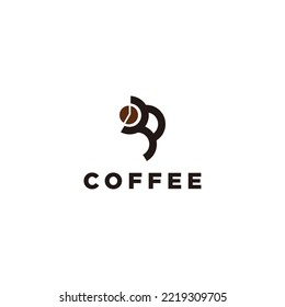 Coffee logo icon design template flat vector