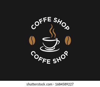 Coffee Logo Icon Design Vector