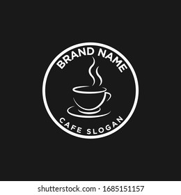 Vector de diseño de icono del logotipo del café
