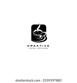 Coffee logo icon flat vector design