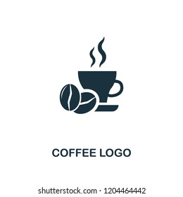 Coffee Logo icon. Premium style design from coffe shop collection. UX and UI. Pixel perfect coffee logo icon. For web design, apps, software, printing usage.
