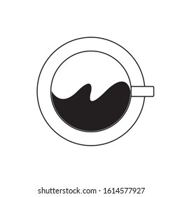 coffee logo or icon with a simple design