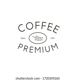 Coffee logo, icon , symbol. Coffee shop vector logotype on background