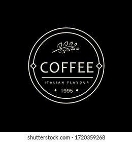 Coffee logo, icon , symbol. Coffee shop vector logotype on background