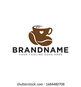 Coffee logo icon vector. Cafe logo design on trendy logo. Modern design coffee shop logo template.