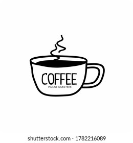 Coffee logo icon vector. Cafe logo , Coffee shop logo.