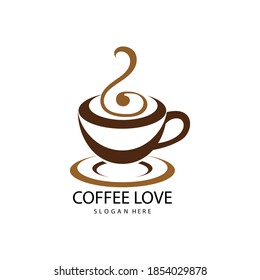plantilla de ilustración de icono de café