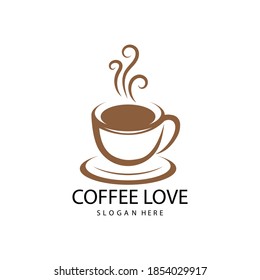 plantilla de ilustración de icono de café
