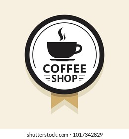 Coffee logo illustration.