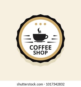 Coffee logo illustration.