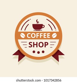Coffee logo illustration.