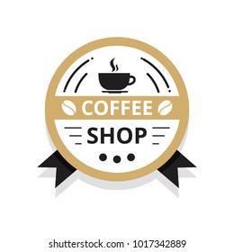 Coffee logo illustration.