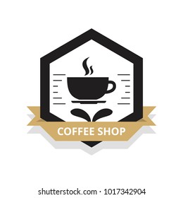 Coffee logo illustration.