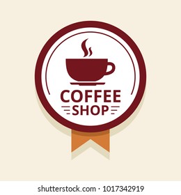 Coffee logo illustration.